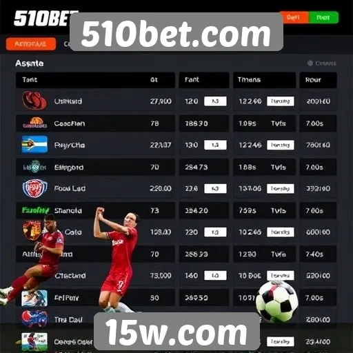 Apostas esportivas disponíveis no 510bet.com